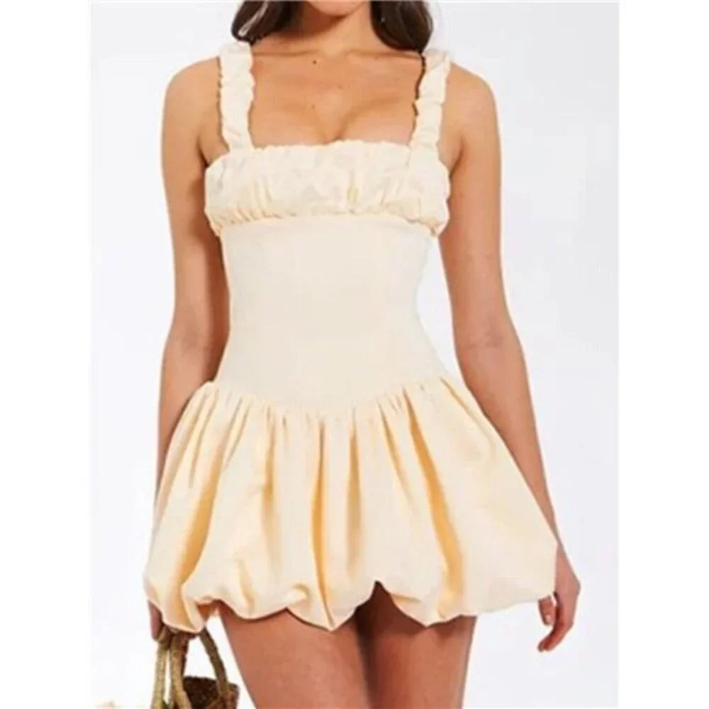 Bubble Hem Mini Dress